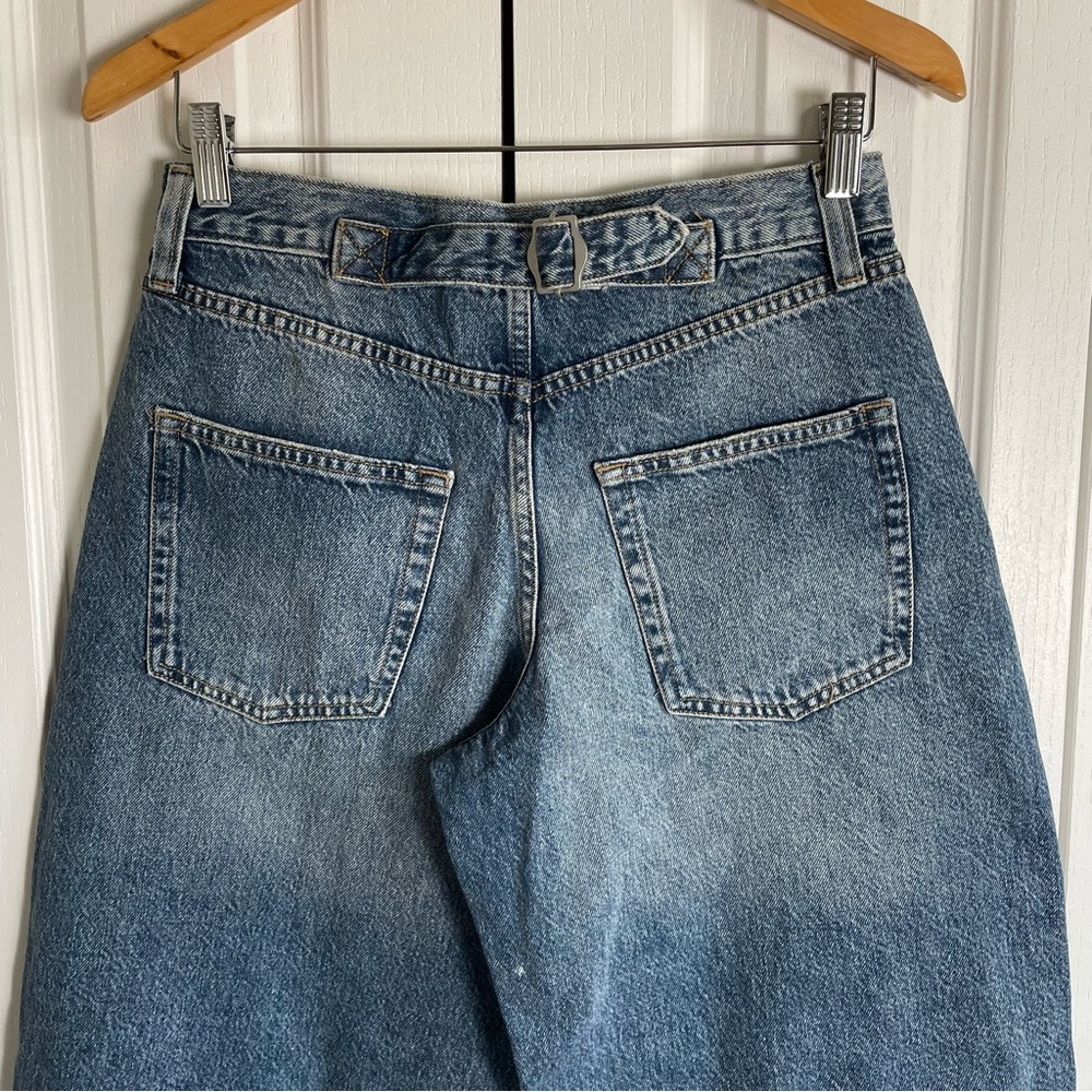 NWT BDG Logan Loose Barrel Jeans Women’s 27 Blue Denim Buckle Baggy Boyfriend - Picture 7 of 16